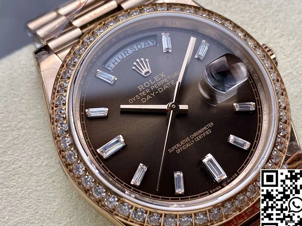 QF Factory Tungsten Day v5 M228345rbr-0006 Steel Rolex Dial Date Chocalate 0407